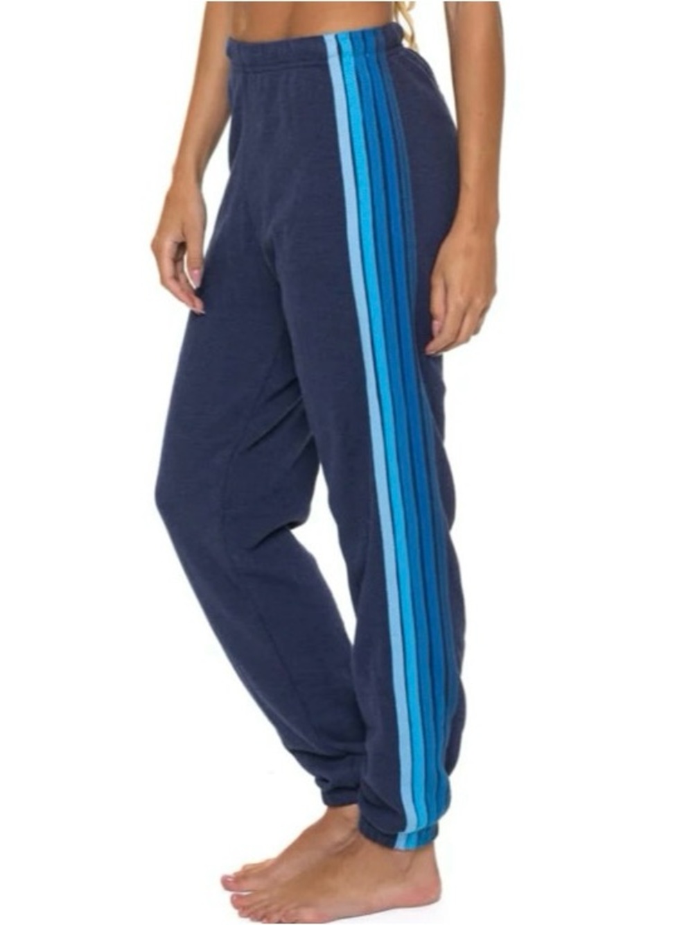 Aviator Nation 5 Stripe Sweatpants in Navy Blue Women’s Size XS